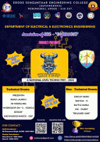 WATTZUP 2K24 National Level Technofest Poster